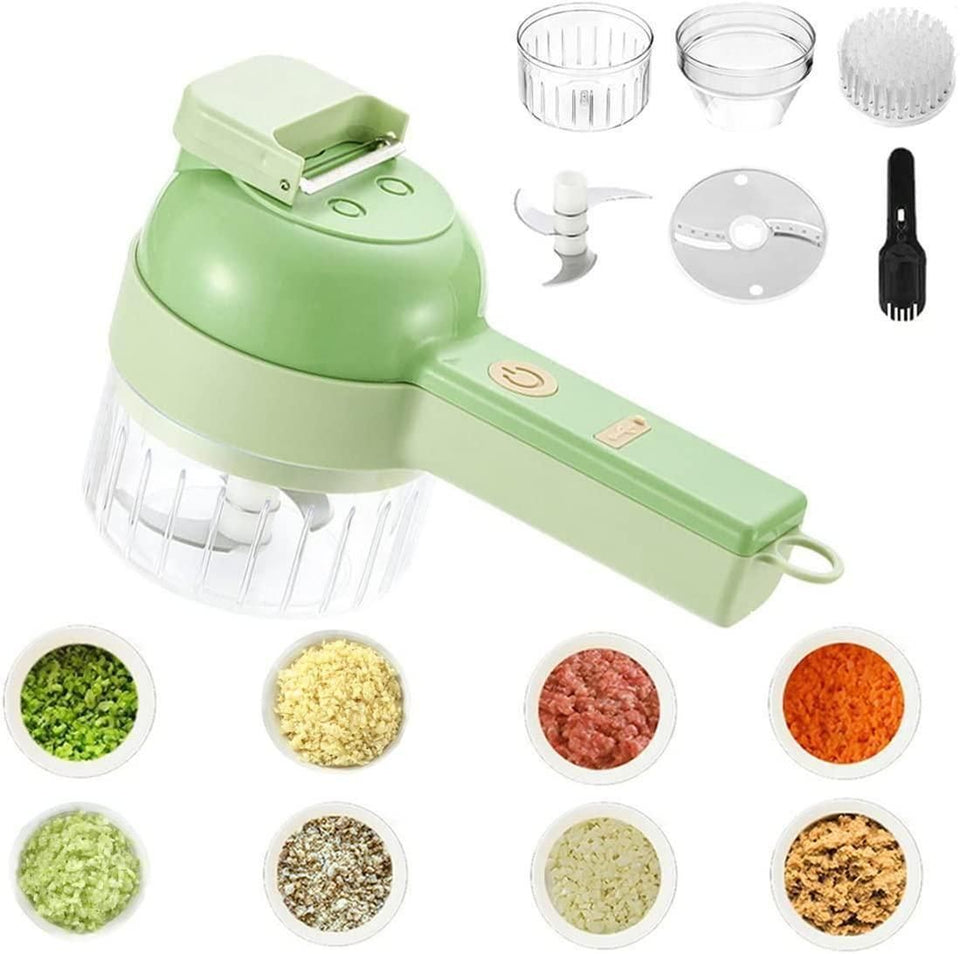 GK 4 in 1 Portable Electric Vegetable Chopper Set