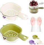 GK Dual- Layer Strainer Basket for Vegetables and Fruits with Handle