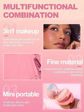 GK Travel Friendly 3-in-1 Palette - Blusher + Highlighter + Mini Compact