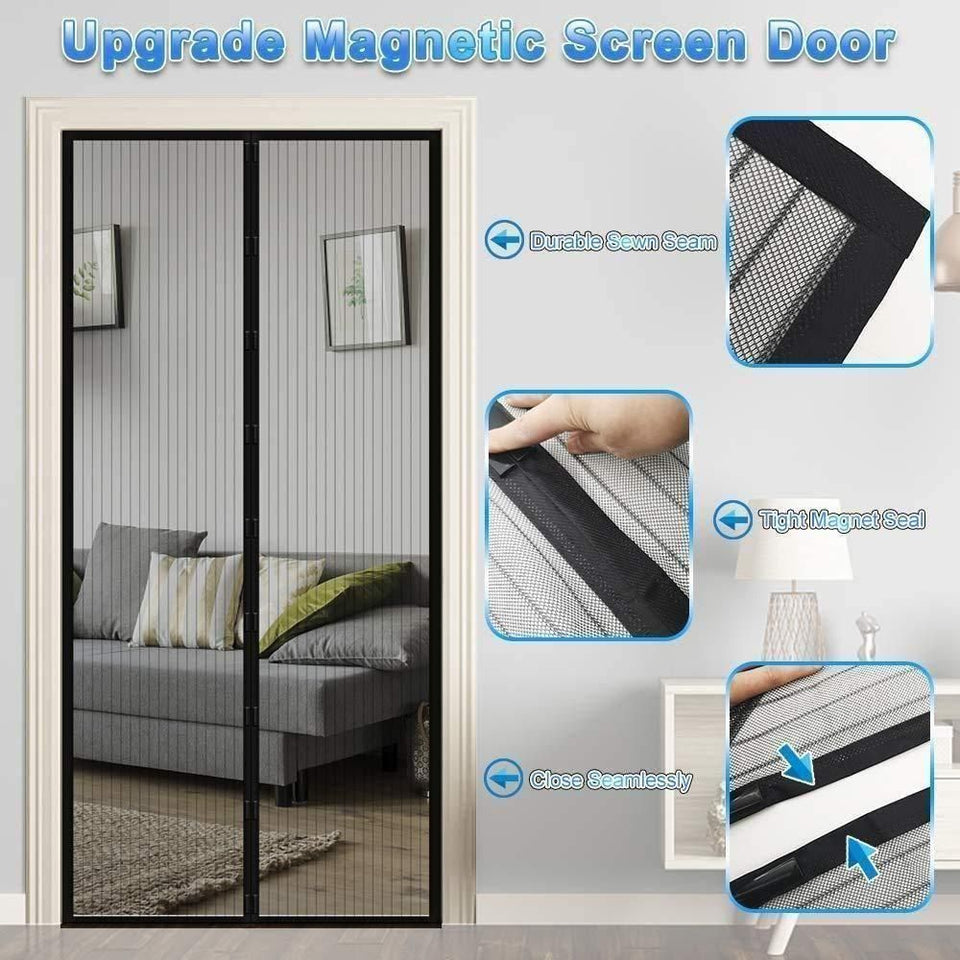 GK Mesh Screen Net Home Magnetic Foldable Anti Mosquito Door Curtains