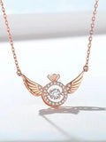 GK Rose Gold Angel Wings Pendant Necklace