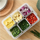 GK Food Storage Container with Lid and 6 Dividers