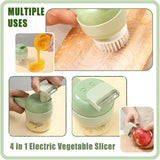 GK 4 in 1 Portable Electric Vegetable Chopper Set