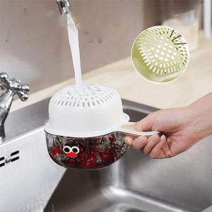 GK Dual- Layer Strainer Basket for Vegetables and Fruits with Handle