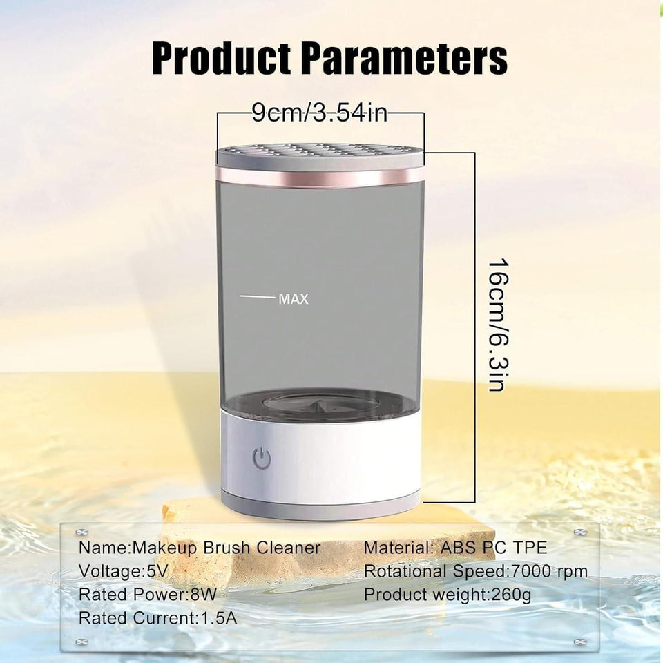 GK Make Up Brush Cleaner,Electric Brush Cleaner, USB Rechargeable Automatic Deep Cosmetic Cleaning Device