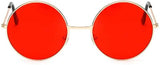 GK Unisex Red Silver Round Sunglass
