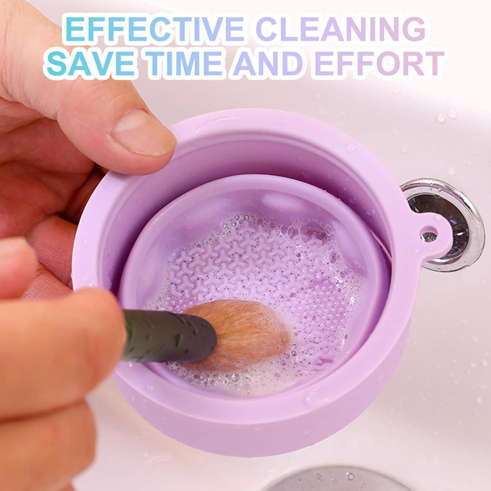GK Silicon Makeup Brushes Cleaning Cup