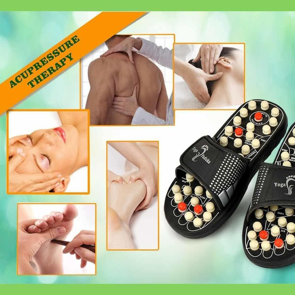 GK Unisex Acupressure and Magnetic Therapy Slippers for Full Body Circulation