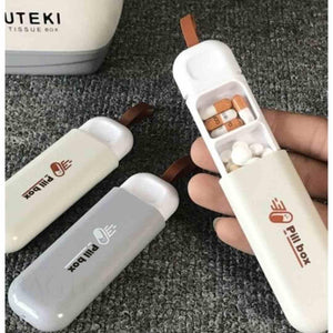 GK Small Pill Organizer Box with Three Compartments