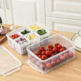 GK Food Storage Container with Lid and 6 Dividers