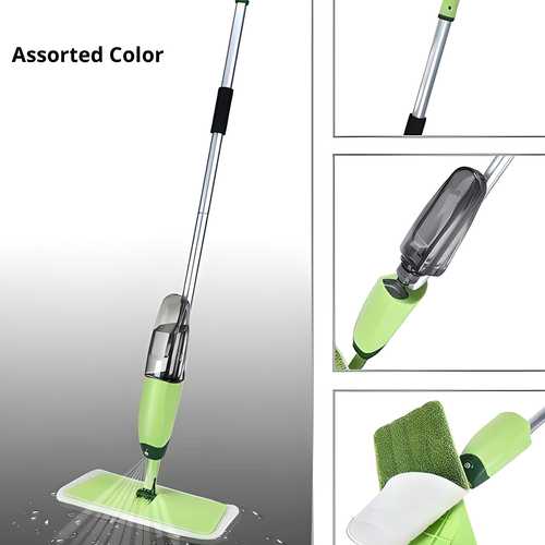 GK 360-Degree Spray Mop with Microfiber for Wet and Dry Cleaning