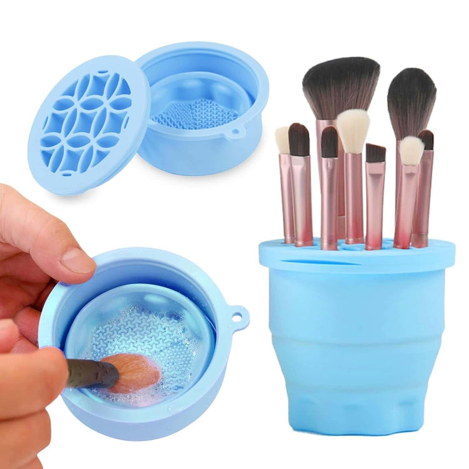 GK Silicon Makeup Brushes Cleaning Cup