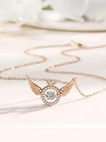 GK Rose Gold Angel Wings Pendant Necklace