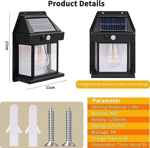 GK Outdoor Solar Wall Light