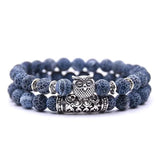 GK Natural Stone Owl Bracelet