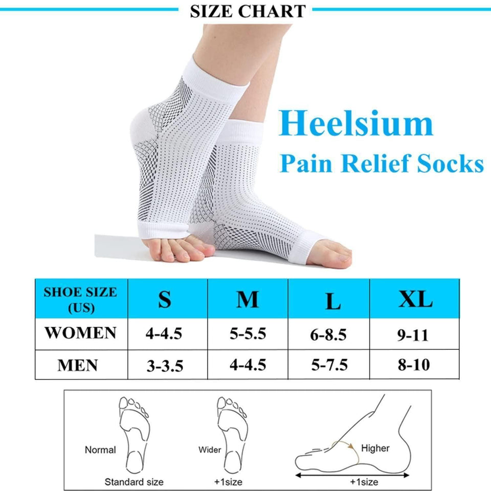 GK Unisex Neuropathy Socks for Relief from Swollen Feet and Ankles