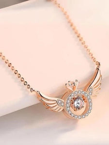 GK Rose Gold Angel Wings Pendant Necklace