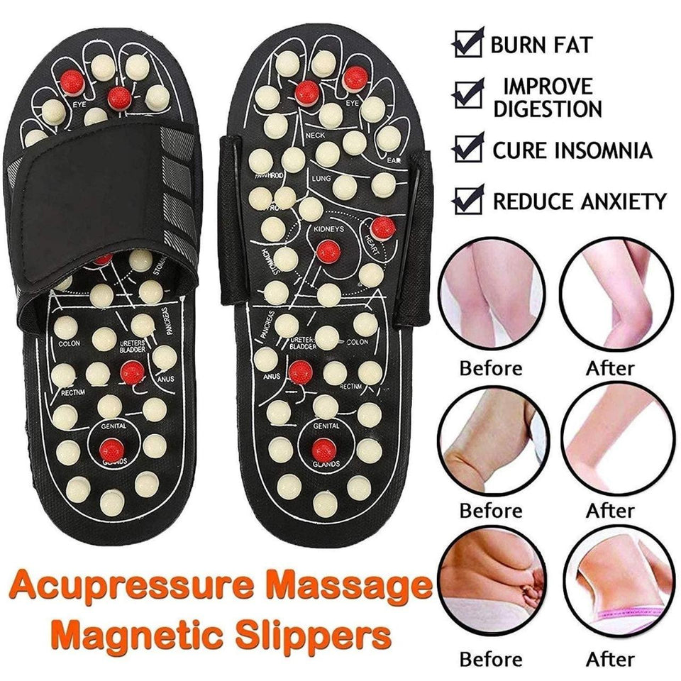 GK Unisex Acupressure and Magnetic Therapy Slippers for Full Body Circulation