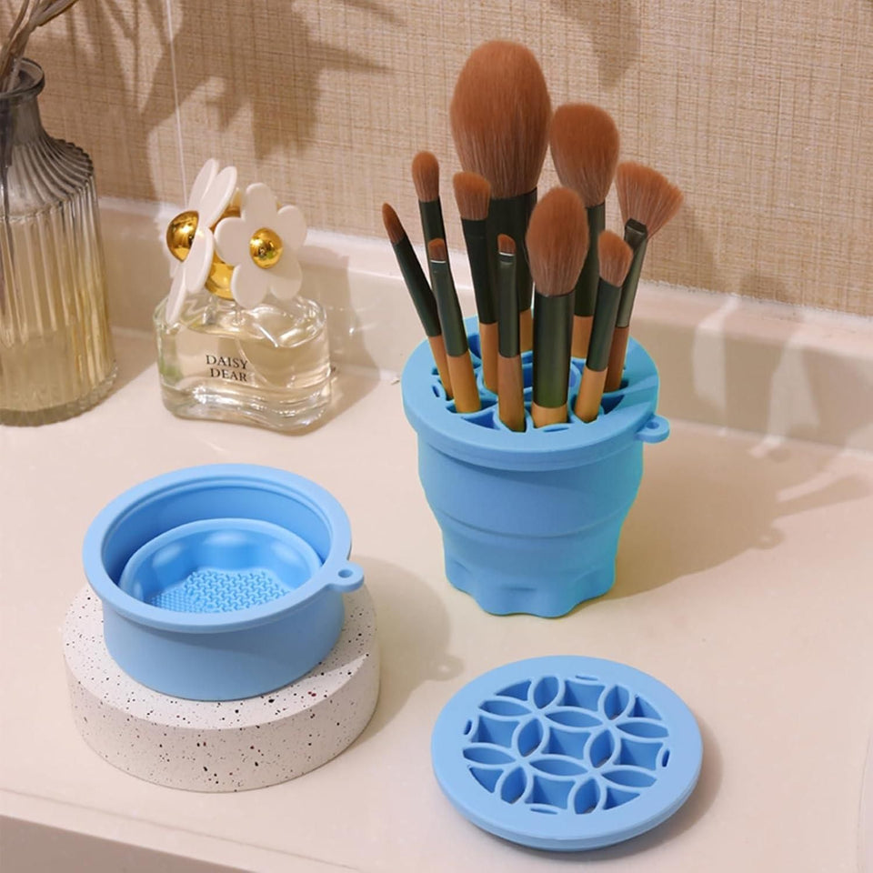GK Silicon Makeup Brushes Cleaning Cup