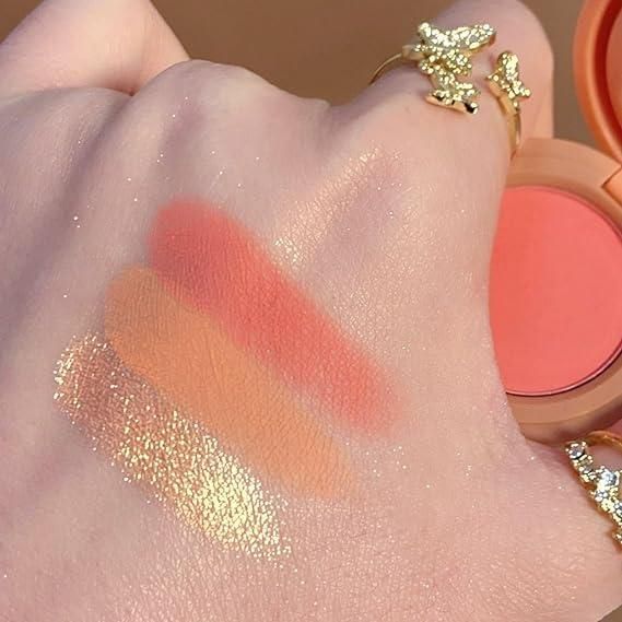 GK Travel Friendly 3-in-1 Palette - Blusher + Highlighter + Mini Compact