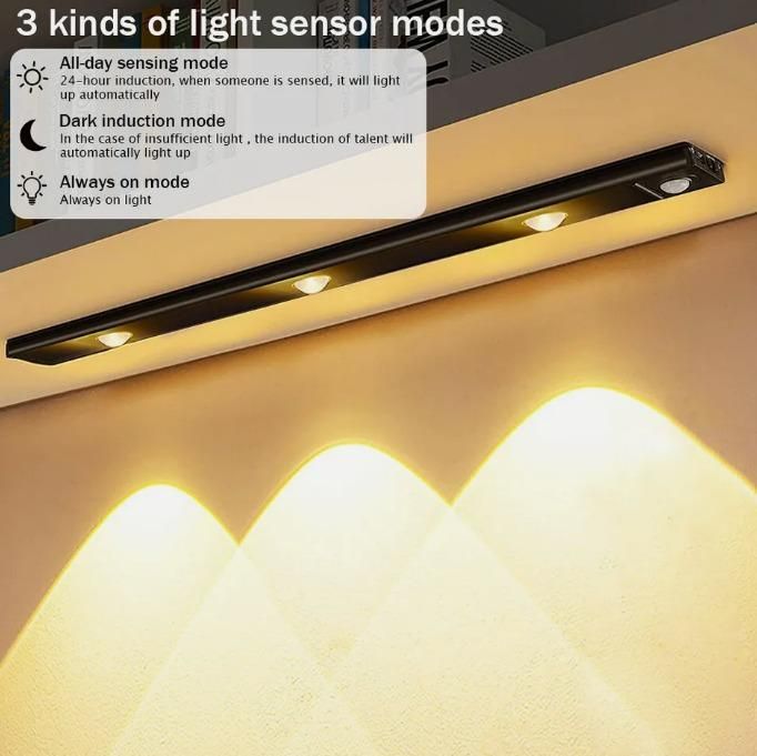 GK USB Rechargeable LED PIR Motion Sensor Cabinet Light