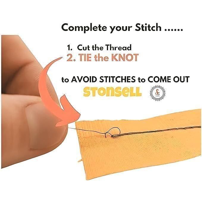 GK Stitch Portable Handheld Cordless White Sewing Machine