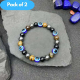 GK Devil's Eye Bohemian Bracelet Pack of 2