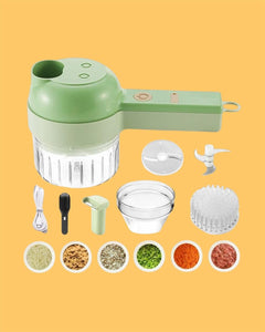 GK 4 in 1 Portable Electric Vegetable Chopper Set