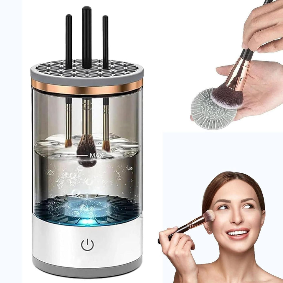 GK Make Up Brush Cleaner,Electric Brush Cleaner, USB Rechargeable Automatic Deep Cosmetic Cleaning Device