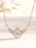 GK Rose Gold Angel Wings Pendant Necklace