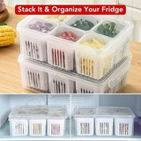 GK Food Storage Container with Lid and 6 Dividers