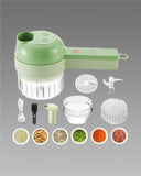 GK 4 in 1 Portable Electric Vegetable Chopper Set