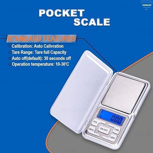 GK Pocket-Sized Digital Weight Scale with Auto Calibration