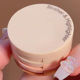 GK Travel Friendly 3-in-1 Palette - Blusher + Highlighter + Mini Compact